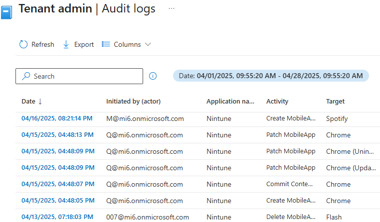Nintune Audit Logs just work