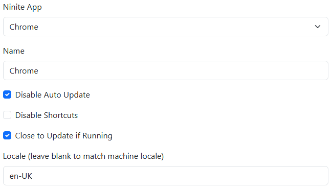 Main configuration options